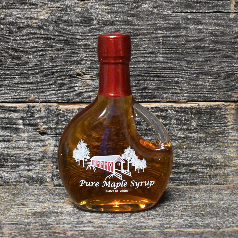 Pure Maple Syrup in Gingerbread Man Glass Bottle with Hat 8.45 oz